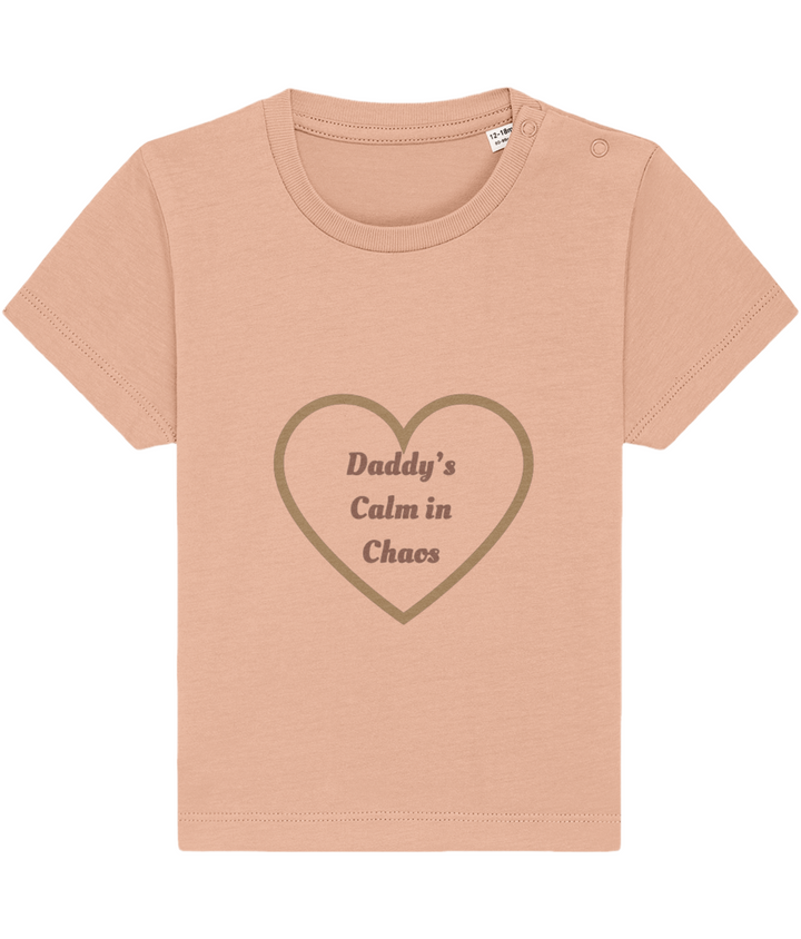 Daddy’s Calm in Chaos – Organic Unisex Baby Bodysuit (UK Only)
