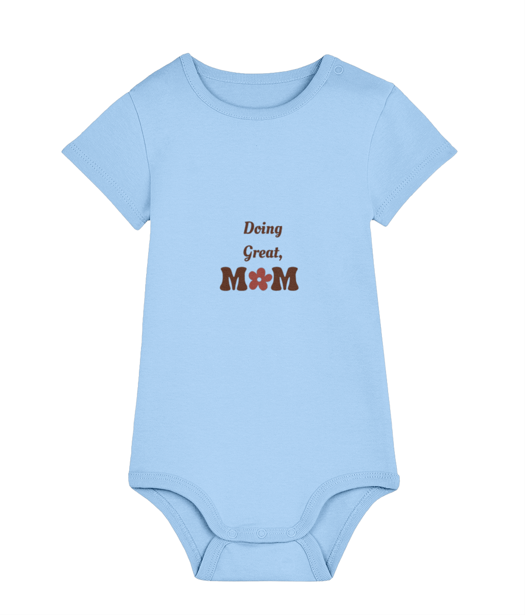 Doing Great Mom organic cotton baby bodysuit – TamieTots UK

Gentle slogan babywear made from 210gsm premium organic cotton

New mum gift bodysuit with positive message – unisex fit