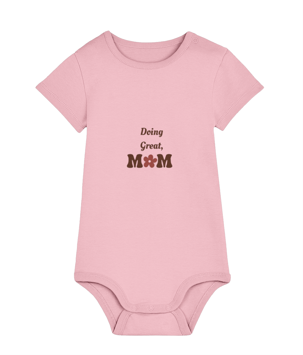 Doing Great Mom organic cotton baby bodysuit – TamieTots UK

Gentle slogan babywear made from 210gsm premium organic cotton

New mum gift bodysuit with positive message – unisex fit