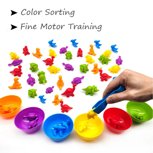 Montessori Rainbow Counting Bears – Educational Math & Colour Sorting Game (3-6Yrs)