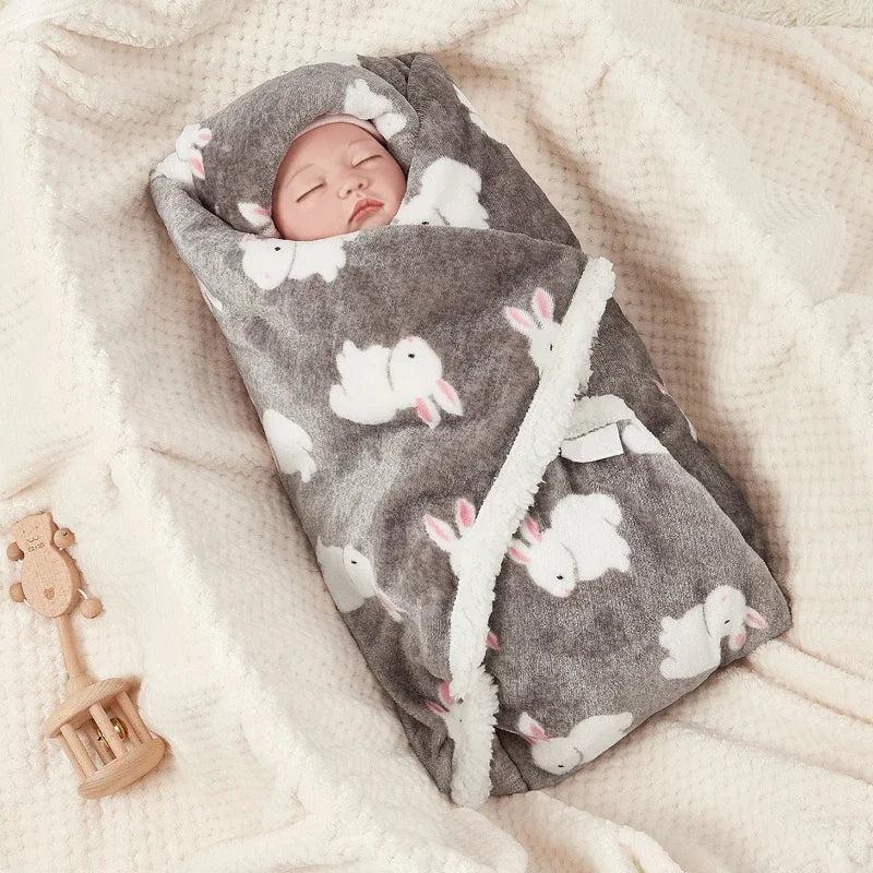 Winter Baby Blanket – Soft & Warm Flannel Swaddle Wrap