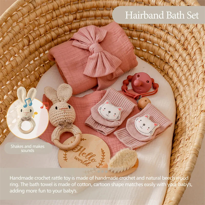 Baby Towel or Baby Milestone Gift Sets