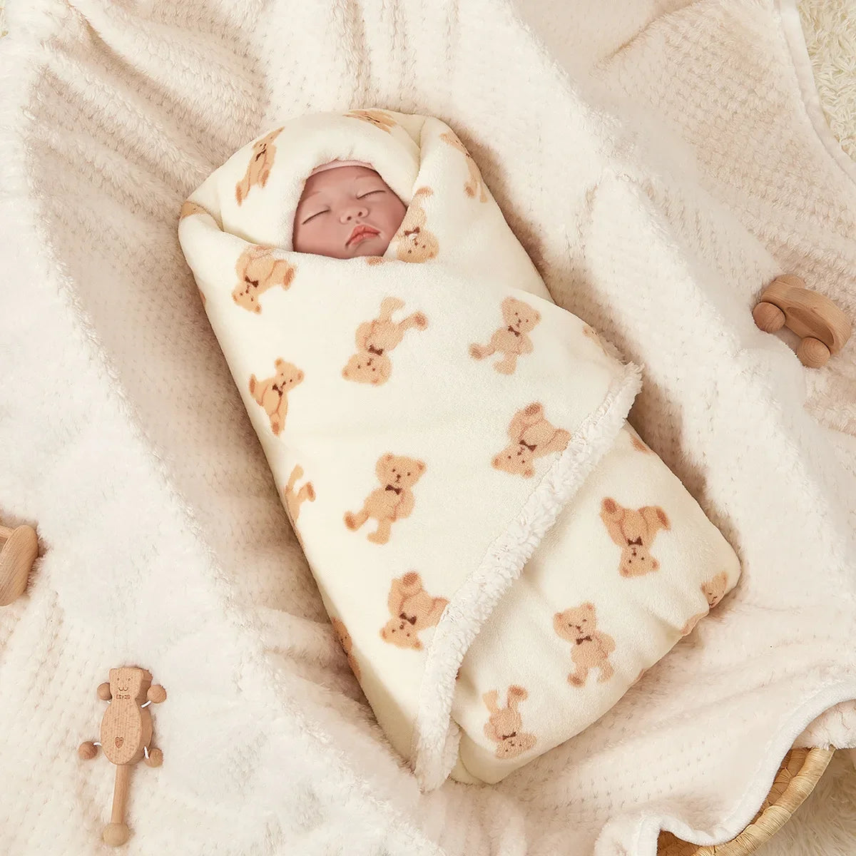 Winter Baby Blanket – Soft & Warm Flannel Swaddle Wrap