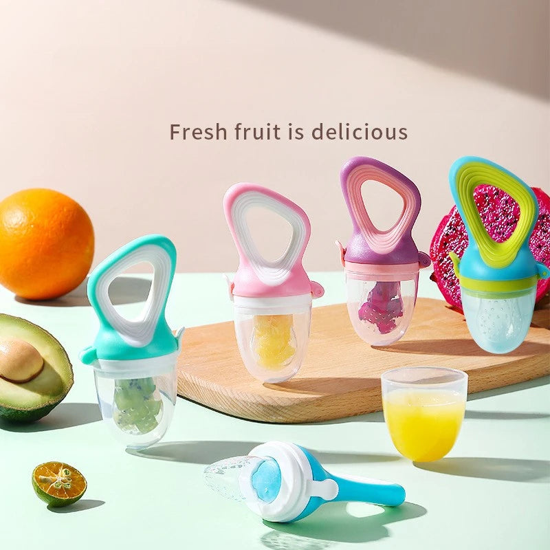 Silicone Baby Fruit Feeder with Cover