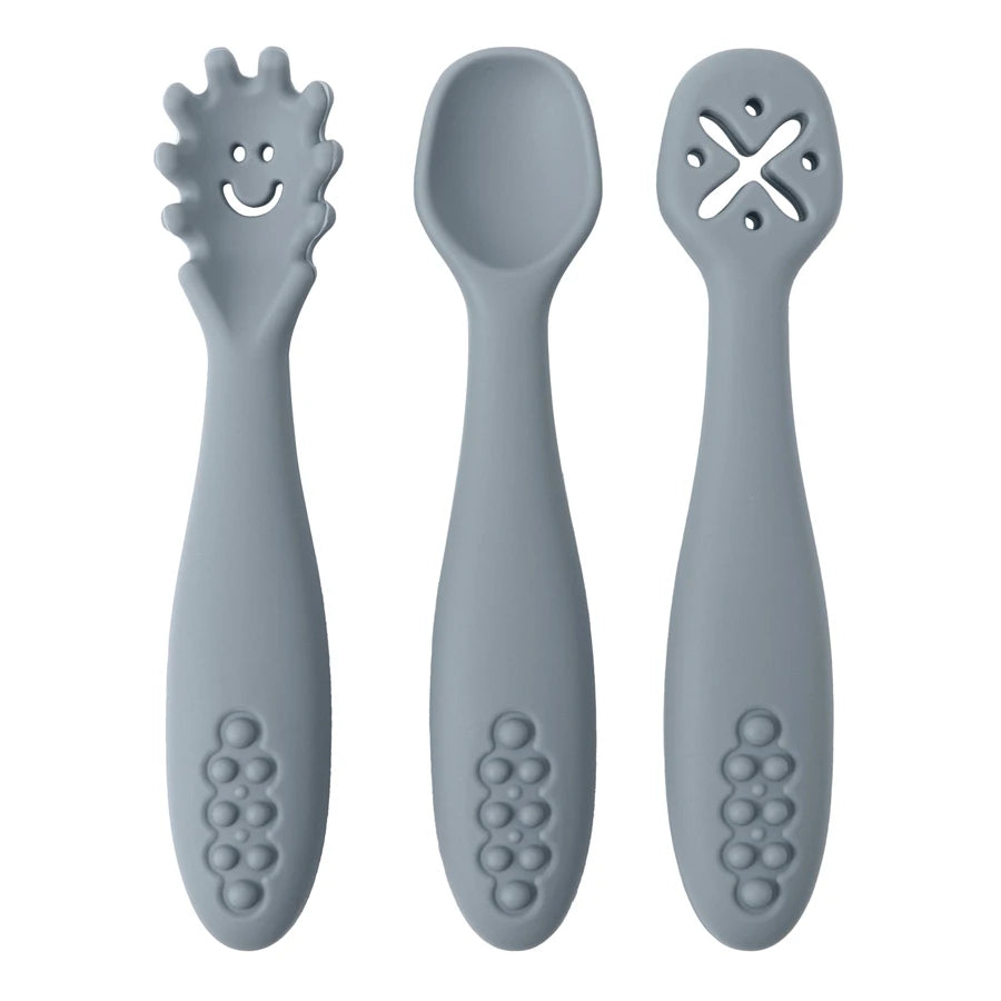 3-Piece Silicone Baby Utensils Set