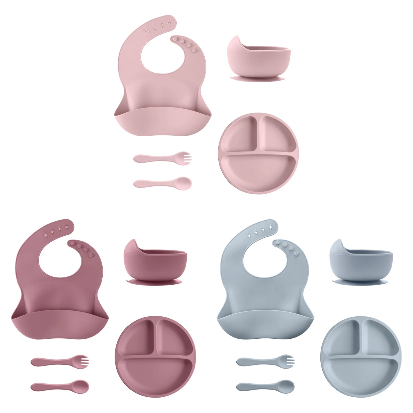 5-Piece Baby Silicone Feeding Set