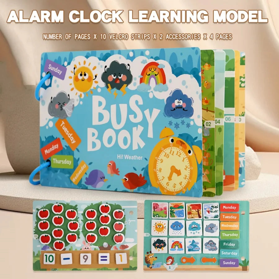 Montessori Quiet Puzzle Book – Early Learning Word Recognition & Sticker Activity (3-6 Yrs)