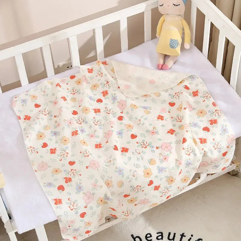 Cotton Muslin Baby Swaddle Blanket