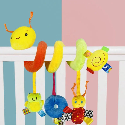 Baby Crib & Stroller Hanging Spiral Toy – Soft & Engaging for Newborns