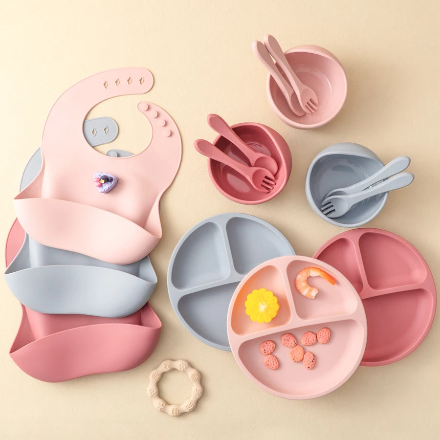 5-Piece Baby Silicone Feeding Set