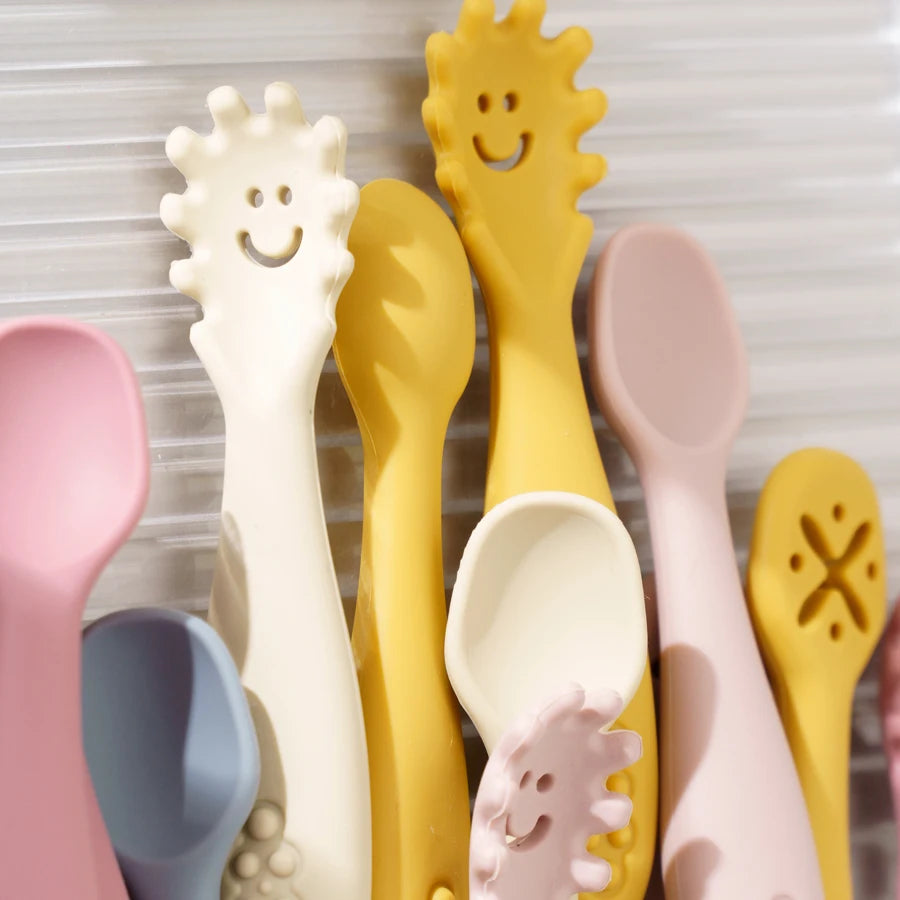 3-Piece Silicone Baby Utensils Set