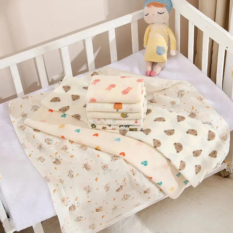 Cotton Muslin Baby Swaddle Blanket