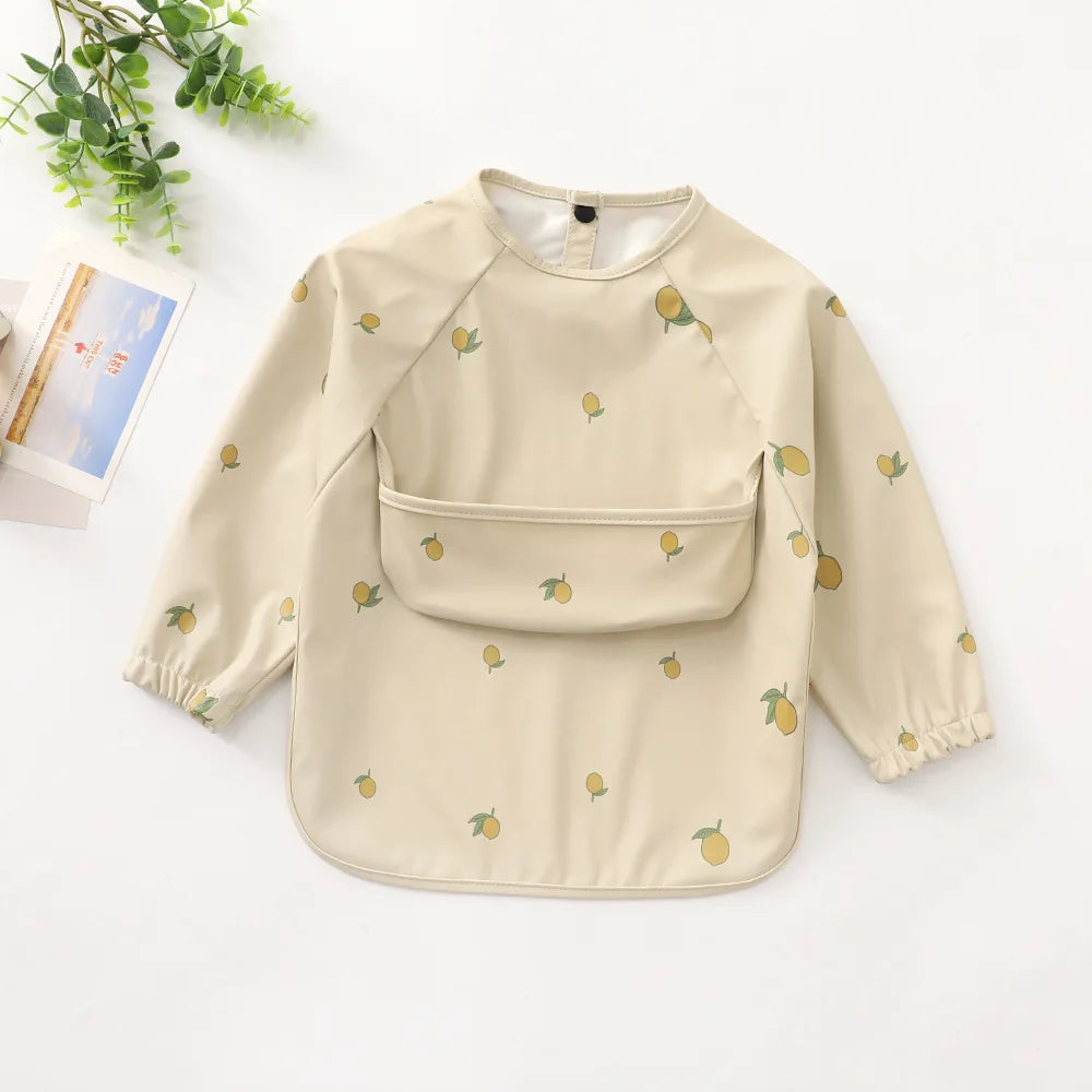 Waterproof Long-Sleeve Baby Feeding Apron