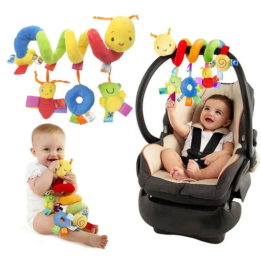 Baby Crib & Stroller Hanging Spiral Toy – Soft & Engaging for Newborns