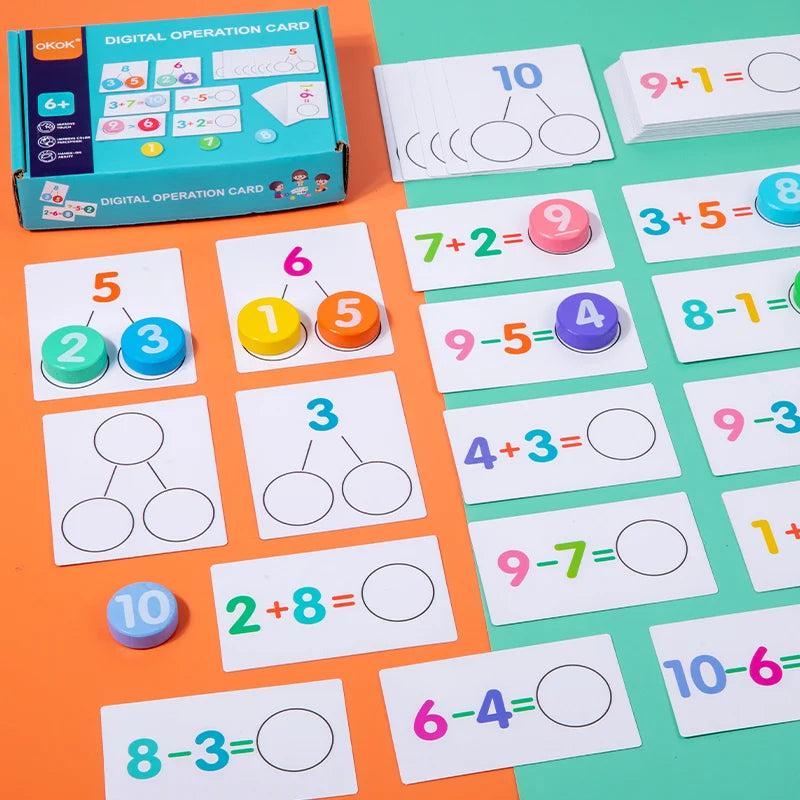 Children’s Maths Learning Toy – Early Education Number Matching & Counting Aid