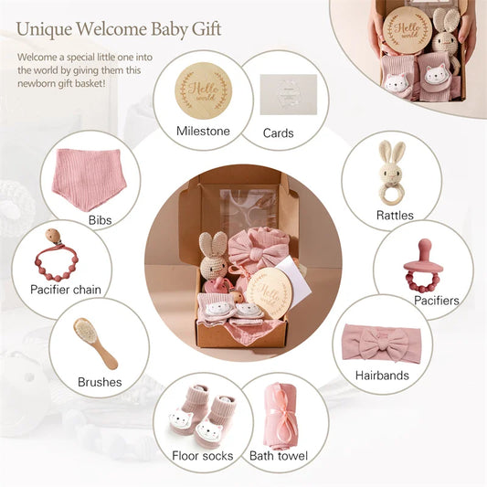 Baby Towel or Baby Milestone Gift Sets