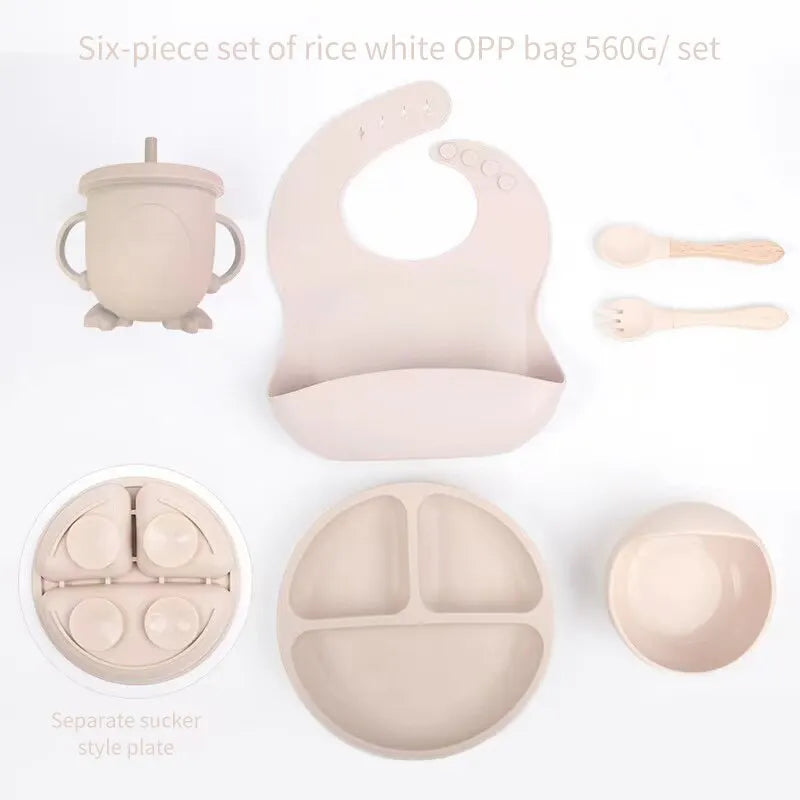 6-Piece Baby Silicone Meal Set