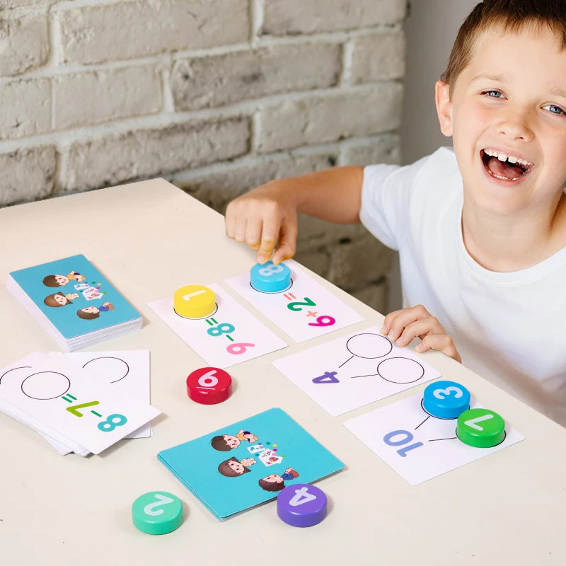 Children’s Maths Learning Toy – Early Education Number Matching & Counting Aid