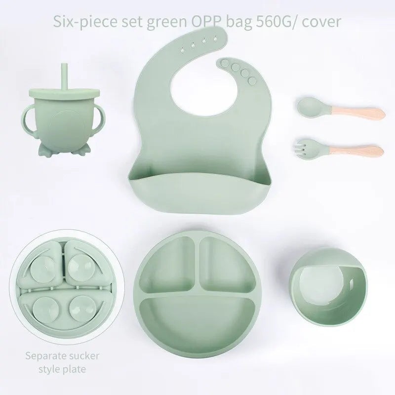 6-Piece Baby Silicone Meal Set