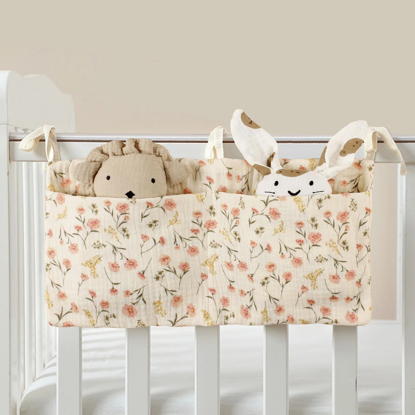 Baby Bedside Dual-Pocket Storage Bag