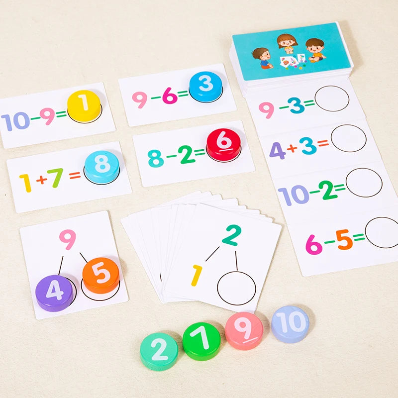 Children’s Maths Learning Toy – Early Education Number Matching & Counting Aid