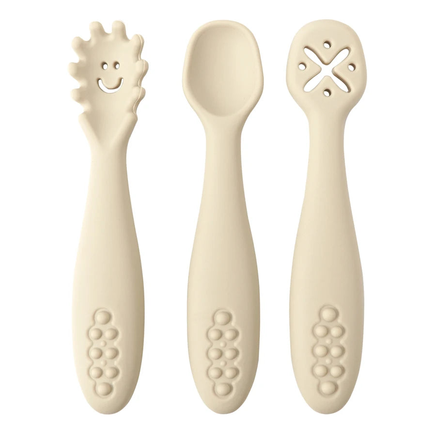 3-Piece Silicone Baby Utensils Set