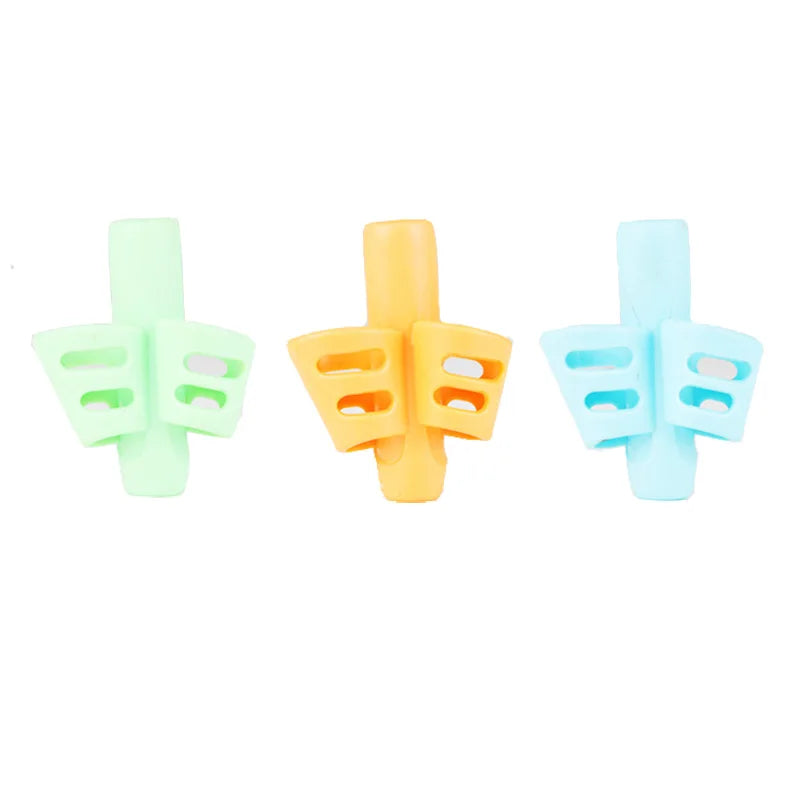 3 Piece Soft Silicone Pencil Grips – Two-Finger Writing Training & Correction Tool