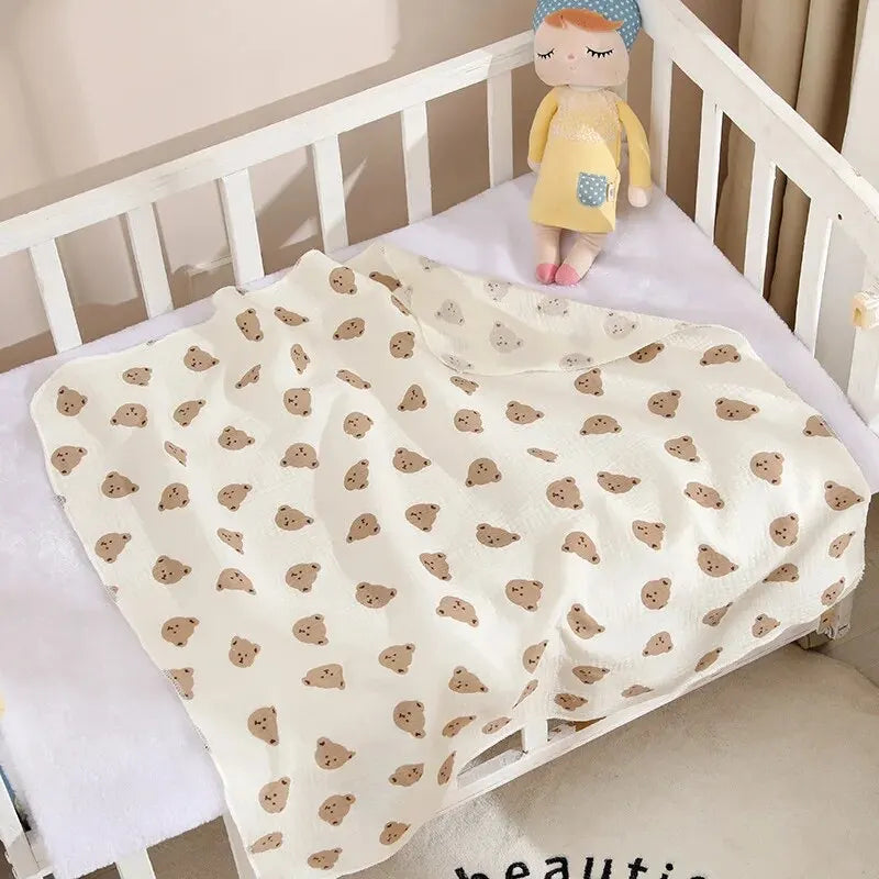 Cotton Muslin Baby Swaddle Blanket