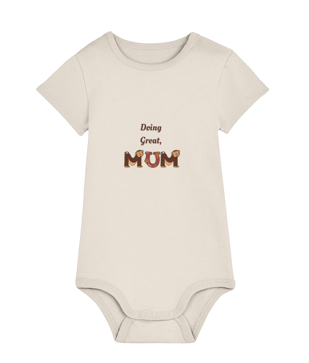 Doing Great Mum organic cotton baby bodysuit – TamieTots UK

Gentle slogan babywear made from 210gsm premium organic cotton

New mum gift bodysuit with positive message – unisex fit