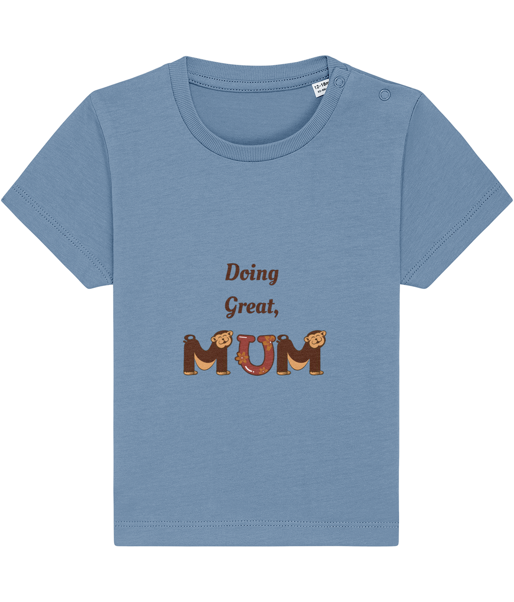 Doing Great Mum organic cotton baby bodysuit – TamieTots UK

Gentle slogan babywear made from 210gsm premium organic cotton

New mum gift bodysuit with positive message – unisex fit
