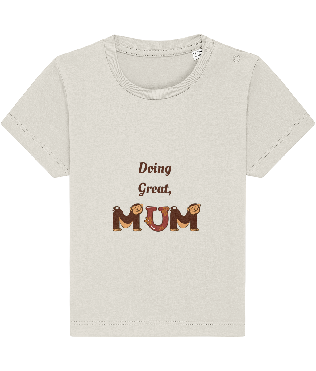 Doing Great Mum organic cotton baby bodysuit – TamieTots UK

Gentle slogan babywear made from 210gsm premium organic cotton

New mum gift bodysuit with positive message – unisex fit