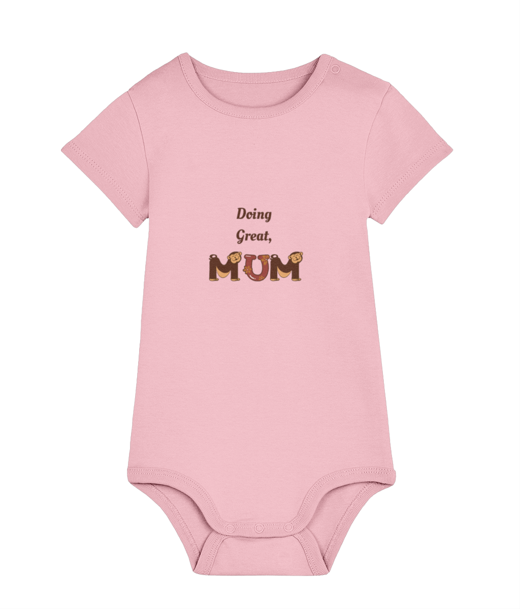 Doing Great Mum organic cotton baby bodysuit – TamieTots UK

Gentle slogan babywear made from 210gsm premium organic cotton

New mum gift bodysuit with positive message – unisex fit
