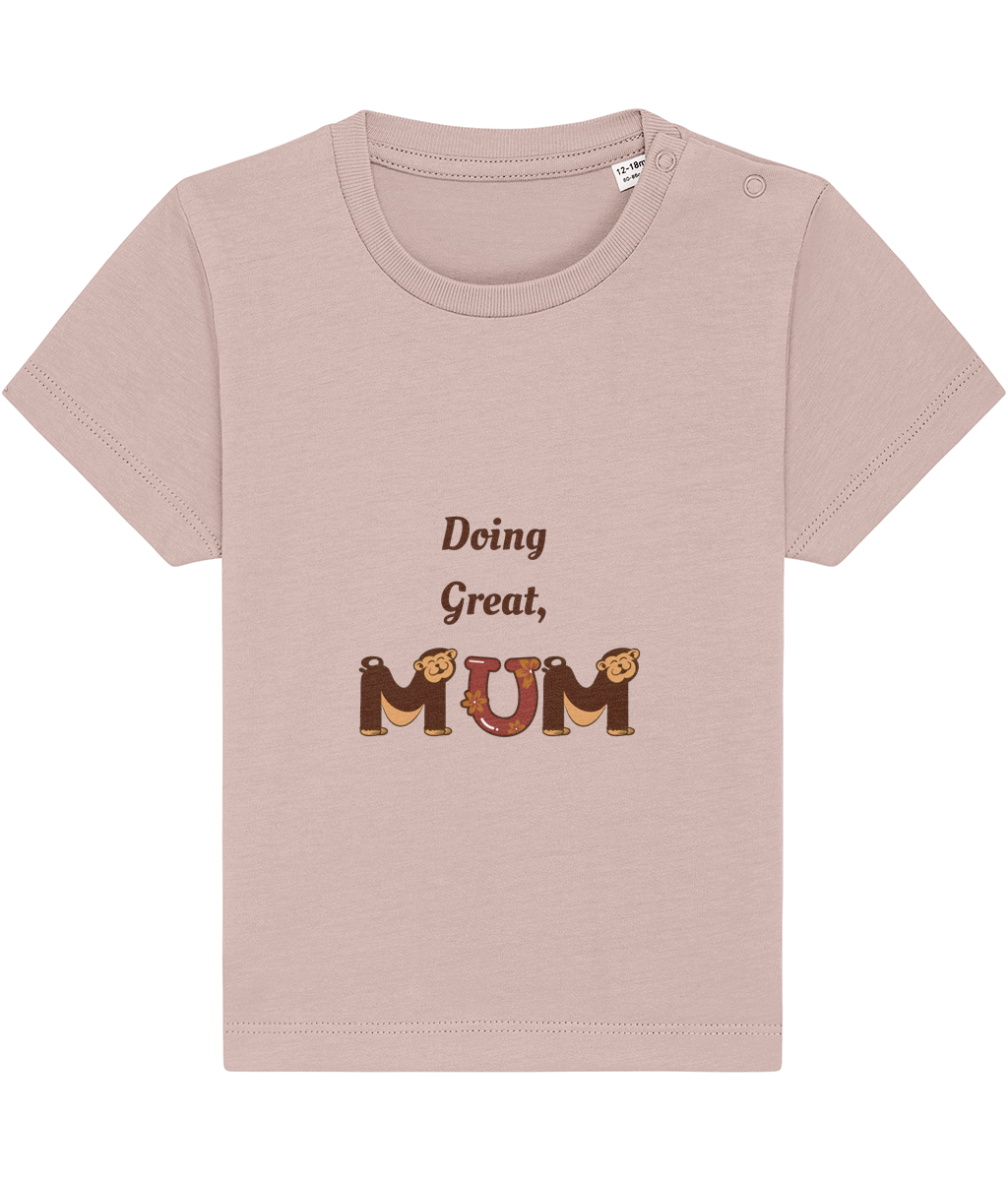 Doing Great Mum organic cotton baby bodysuit – TamieTots UK

Gentle slogan babywear made from 210gsm premium organic cotton

New mum gift bodysuit with positive message – unisex fit