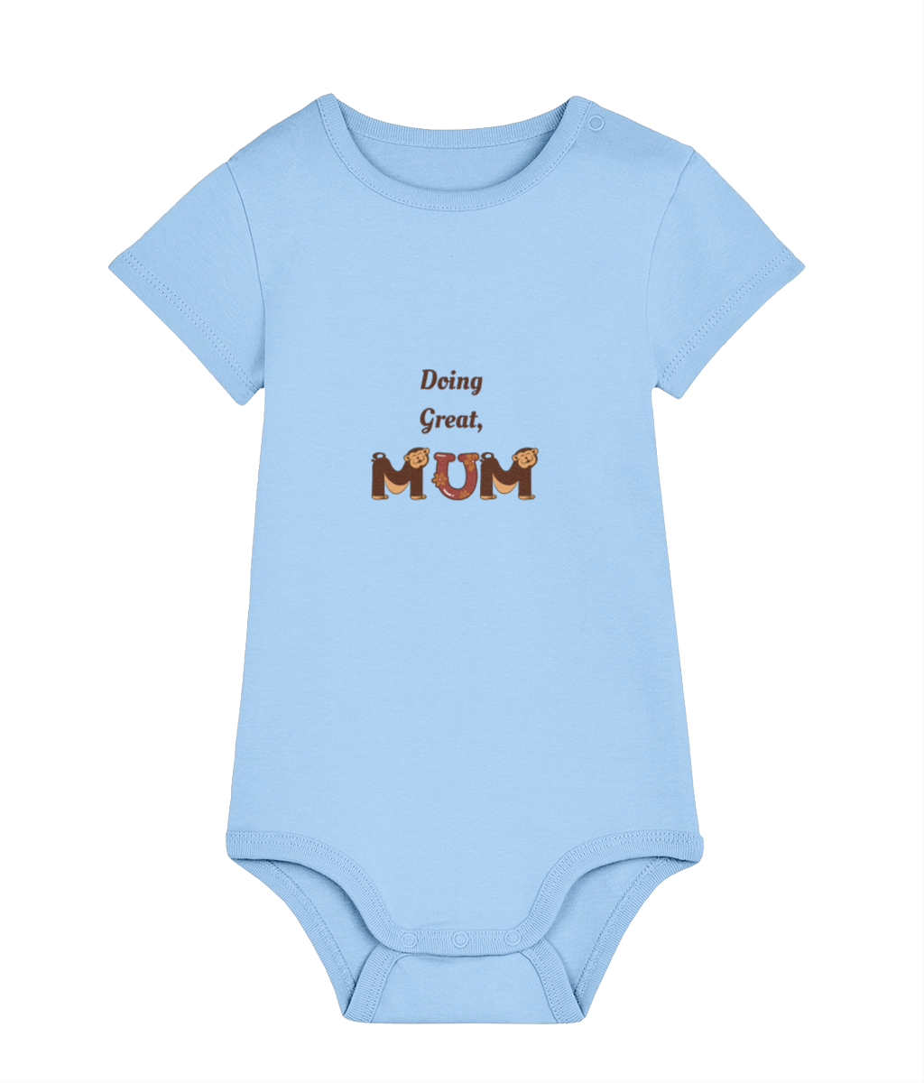 Doing Great Mum organic cotton baby bodysuit – TamieTots UK

Gentle slogan babywear made from 210gsm premium organic cotton

New mum gift bodysuit with positive message – unisex fit