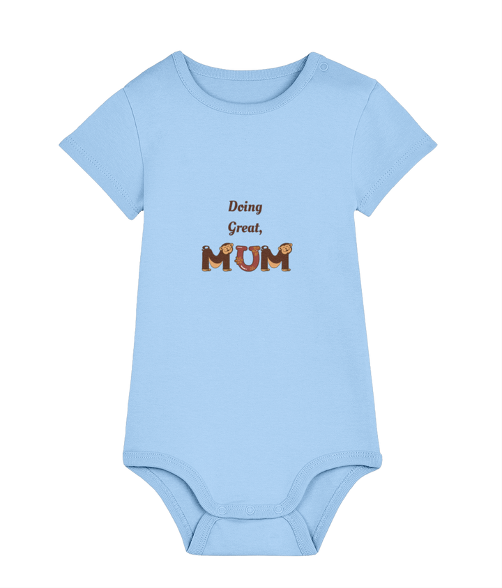 Doing Great Mum organic cotton baby bodysuit – TamieTots UK

Gentle slogan babywear made from 210gsm premium organic cotton

New mum gift bodysuit with positive message – unisex fit